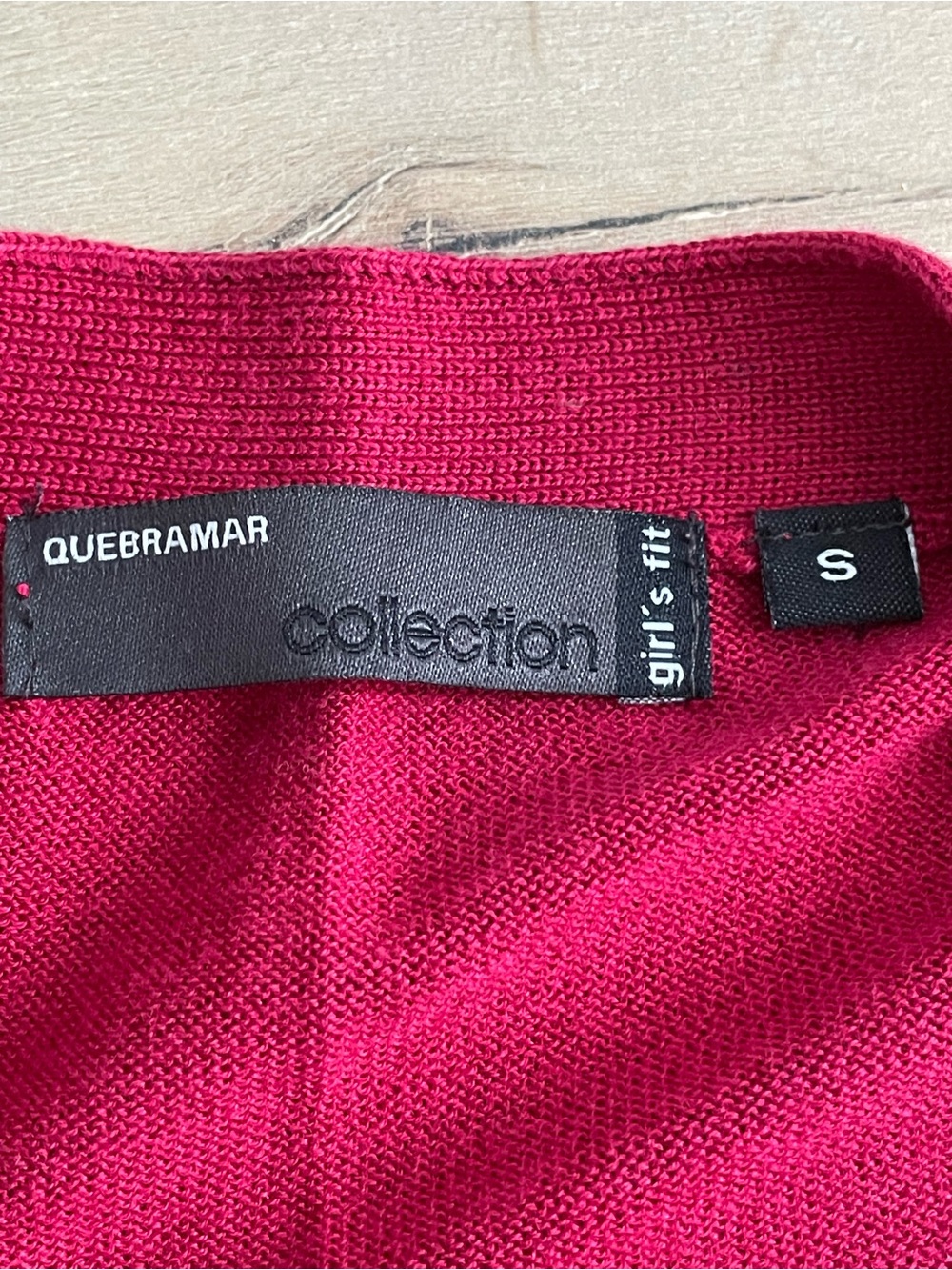 NWOT QUEBRAMAR Raspberry Zip-Front Cardigan - Picture 6 of 9